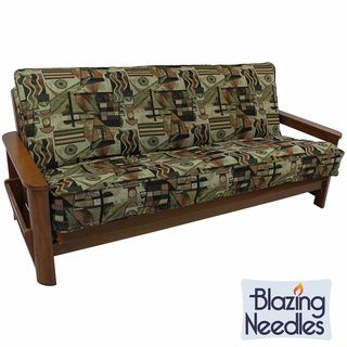 Blazing Needles Contemporary Double Corded Tapestry Futon Cover