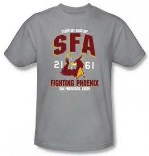 Star Trek SFA Fighting Phoenix Silver Adult Shirt CBS866 AT Clothing