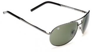 Erroca Gunmetal Aviator Wrap Impact Resistant Sunglasses with UV 400 Lens Protection Technology Clothing