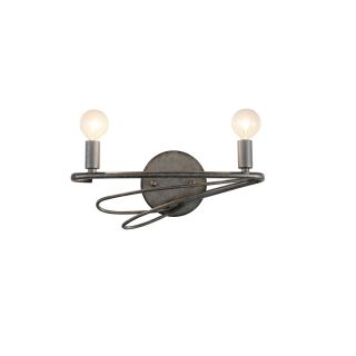 Varaluz Galaxia 2 light Silver Age Vanity And Sconce