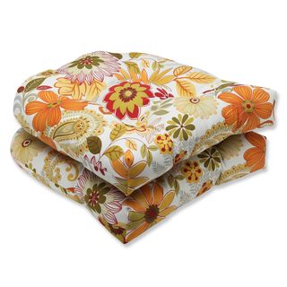 Pillow Perfect Outdoor Gaya Multi Wicker Seat Cushion (set Of 2)