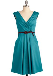 Occasion by Me Dress in Teal  Mod Retro Vintage Dresses