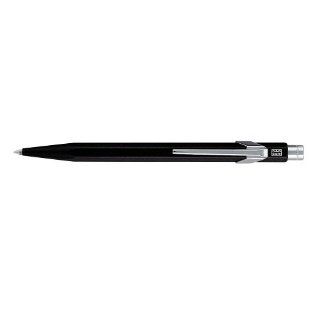CARAN D'ACHE 849 Metal Pen Ballpoint Black, Black Cartridge  Ballpoint Stick Pens 