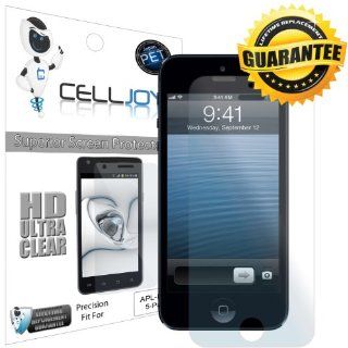 CellJoy HD Ultra Clear Screen Savers LCD Guard Protector Films for Apple iPhone 5 5G 6th Gen At&t Sprint Verizon (5 pack) [Lifetime Replacements] [Retail Packaged] Cell Phones & Accessories