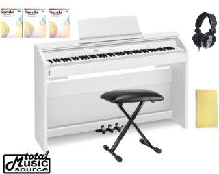 Casio Privia PX 850 Digital Piano Home Bundle, White, W/ Bench PX850WE PACK Musical Instruments