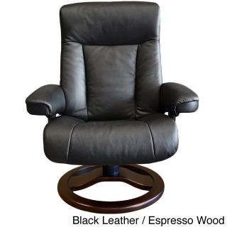 Fjord Scansit Leather Recliner And Ottoman