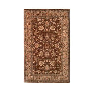 Hand tufted Vintage Brown/ Camel Wool Area Rug (23 X 8)