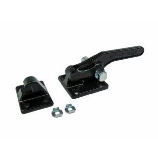 JW Winco Series GN 852 Steel Latch Type Toggle Clamp with Mounting Holes and Latch Bracket without Pulling Latch, Type T, Metric Size, Clamp Size 1400, 14000 Newton Holding Capacity