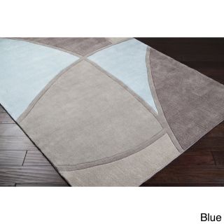 Surya Carpet, Inc. Hand tufted Abstract Geometric Contemporary Area Rug (8 X 11) Blue Size 8 x 11