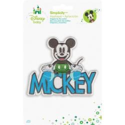Disney Mickey Mouse Mickey With Name Iron on Applique