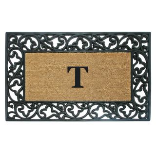 Wrought Iron Monogrammed Rubber / Coir Doormat