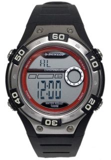Dunlop DUN 144 G07  Watches,Mens Digital with Black Rubber Strap, Casual Dunlop Quartz Watches