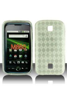 TPU Skin Cover for Motorola Atrix 4G MB860, Argyle Clear Cell Phones & Accessories