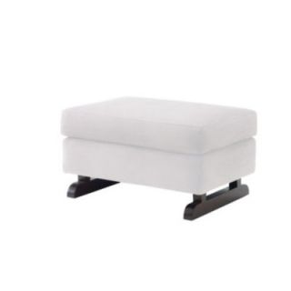 Nursery Works Perch Ottoman NWK1023 Upholstery Style Microsuede in Ecru Whit