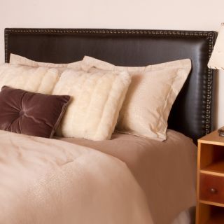 Christopher Knight Home Christopher Knight Home Hilton Brown Leather Headboard Brown Size Queen