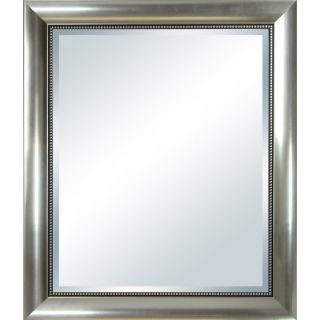 Style Selections 21.38 x 25.38 Silver Rectangular Framed Wall Mirror