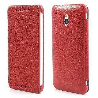 General Red Mcover Ultra Thin Folio Leather Cover for HTC One Mini M4 Cell Phones & Accessories