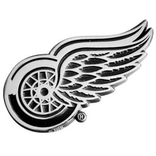 Nhl Detroit Red Wings Chromed Metal Emblem