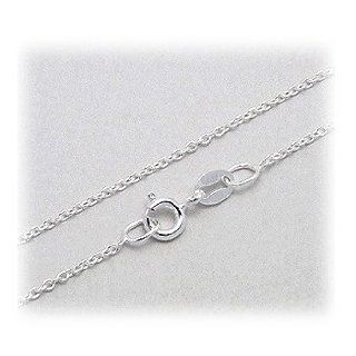 Nickel Free Italian Sterling Silver Fine Anchor Chain Necklace 1 mm   High Polish   16 inches Great Jewelry Company Jewelry