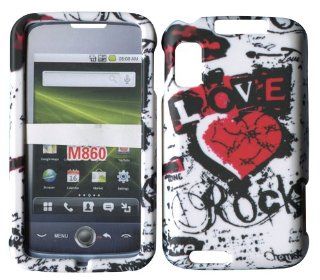 Rock and Love Motorola Atrix 4G MB860 AT&T Case Cover Hard Phone Case Snap on Cover Rubberized Touch Faceplates Cell Phones & Accessories