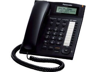 Panasonic KX TS880B Integrated Corded Telephone  Corded Phone With Headset Jack  Electronics