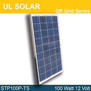 Solar Panel 100 Watt 12 Volt Polycrystalline Silicon PV  Patio, Lawn & Garden