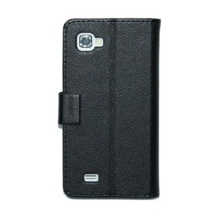 Generic Black Retro Litchi Stand Cards Nice Leather Flip Book Wallet Cover for Lg Optimus 4x Hd P880  black Cell Phones & Accessories