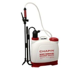 Chapin 61575 Euro Style Backpack Bleach and Disinfectant Poly Sprayer, 4 Gallon  Lawn And Garden Sprayers  Patio, Lawn & Garden