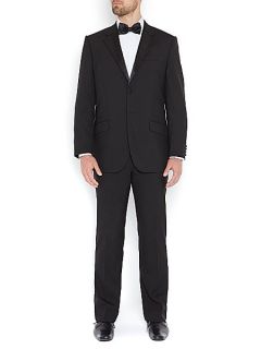 Howick Tailored Powell tuxedo jacket with satin collar Black