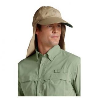 Coolibar UPF 50+ Men's Collar Clip Fishing Sun Hat (One Size   Tan/Dark Green) at  Mens Clothing store