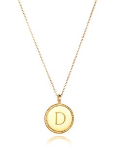 "D" Initial Pendant Necklace by Amelia Rose Design