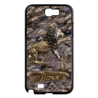 Custom Detroit Lions Back Cover Case for Samsung Galaxy Note 2 N7100 N1124 Cell Phones & Accessories
