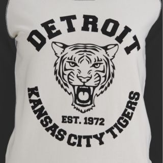 Brave Soul Womens Detroit Tigers Sweatshirt   Black      Womens Clothing