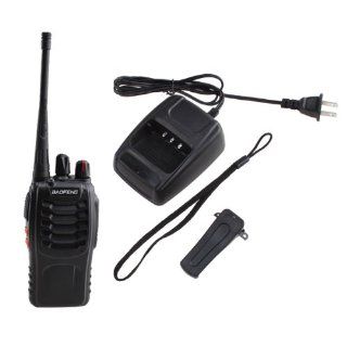 AGPtek Rechargeable BF 888s Walkie Talkie two way 16 channel UHF 3W Radio FM Transceiver  Frs Two Way Radios 