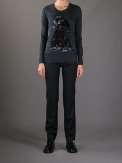 Markus Lupfer Sequined Cat Sweater
