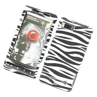 Motorola Mb870 / Mb810 Rubber Image Casezebra Black And White 128 Cell Phones & Accessories