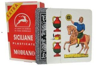 Modiano Siciliane N96 Italian Regional Playing Cards   1 Deck Sports & Outdoors