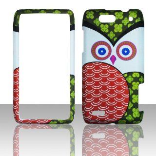 2D Patch Owl Motorola Droid 4 / XT894 Case Cover Phone Hard Cover Case Snap on Faceplates Cell Phones & Accessories