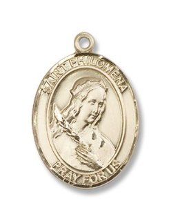 14kt Gold St. Philomena Medal Charm Bracelets Jewelry