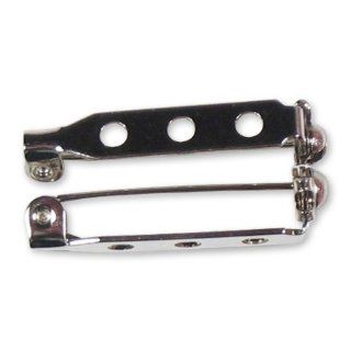 1 Inch Steel Metal Brooch Broach Pin Back With Lock (50) Kitchen & Dining