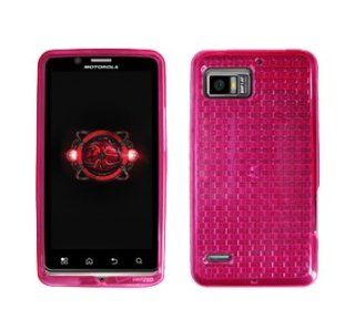 Verizon   High Gloss Silicone Cover for Motorola Droid Bionic   Pink Cell Phones & Accessories