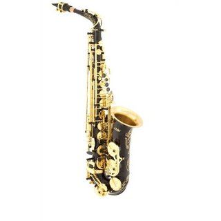 LA Sax 901 LASAX276065BK Alto Saxophone (Black) Musical Instruments