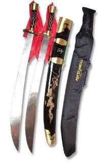 Sword   Twin Broadsword Spring Steel 30"  Martial Arts Swords  Sports & Outdoors