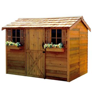 Cedarshed Cabana Gable Cedar Storage Shed (Common 9 ft x 6 ft; Interior Dimensions 8.62 ft x 5.33 ft)
