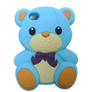 3D Cute Teddy Bear Soft Rubber Back Case Cover Skin For Apple iphone 4 4g 4s 4th Cell Phones & Accessories