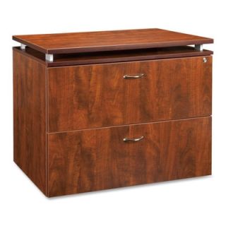 Lorell Ascent 68600 Series 2 Drawer  File Cabinet 68718 / 68719 Finish Cherry