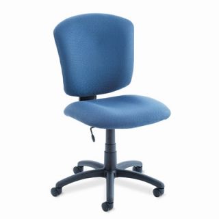 Global Total Office Mid Back Armless Task Chair GLB53376BKPB04 Finish Blue