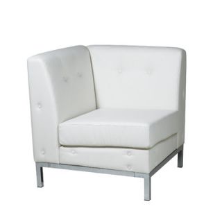 Ave Six Wall Street Corner Chair WST51C Color White