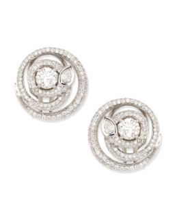 Diamond Serpent Stud Earrings, H/SI1, 2.22 TCW   Maria Canale for Forevermark
