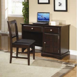 Wildon Home ® Harrington Computer Desk in Dark Brown Cappuccino 400757